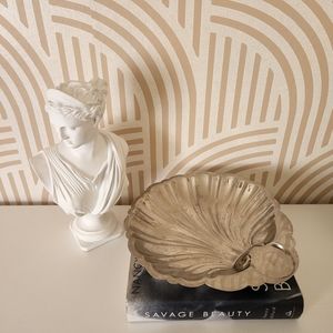 Vintage English Silver Manufacturing Shell Tray Trinket Dish Catchall